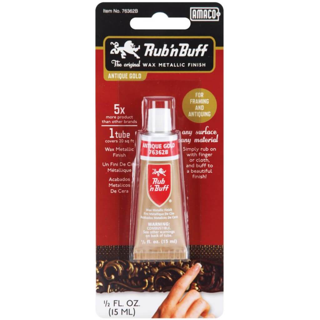 Rub 'n Buff Metallic Wax Finish .5oz