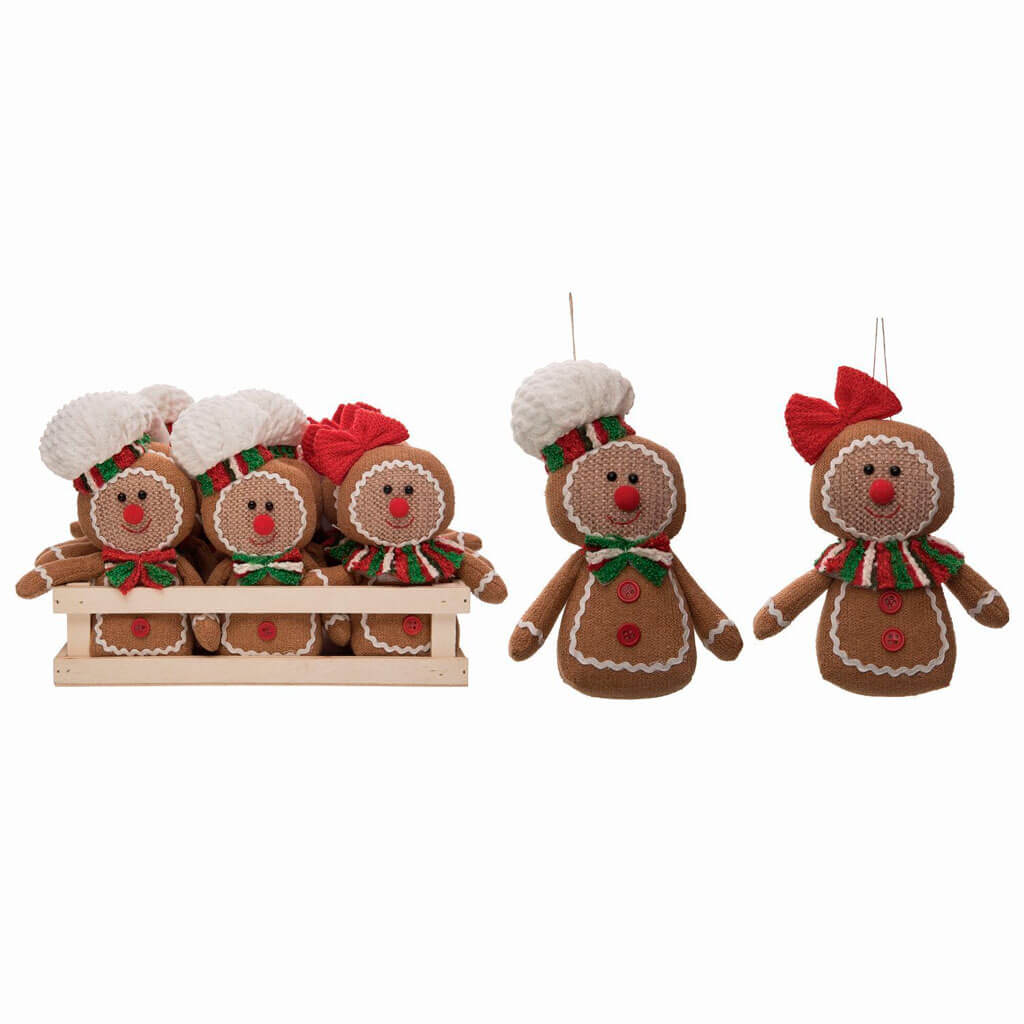 Plush Gingerbread Ornament