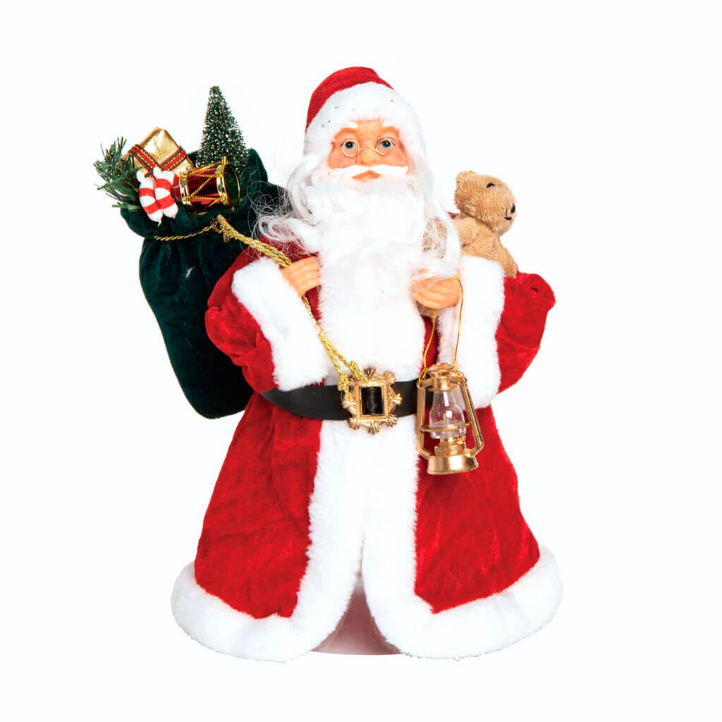 Fabric Traditional Santa Tree Topper