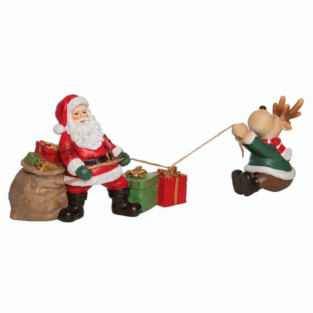 Resin Operation Santa &amp; Reindeer Decoration