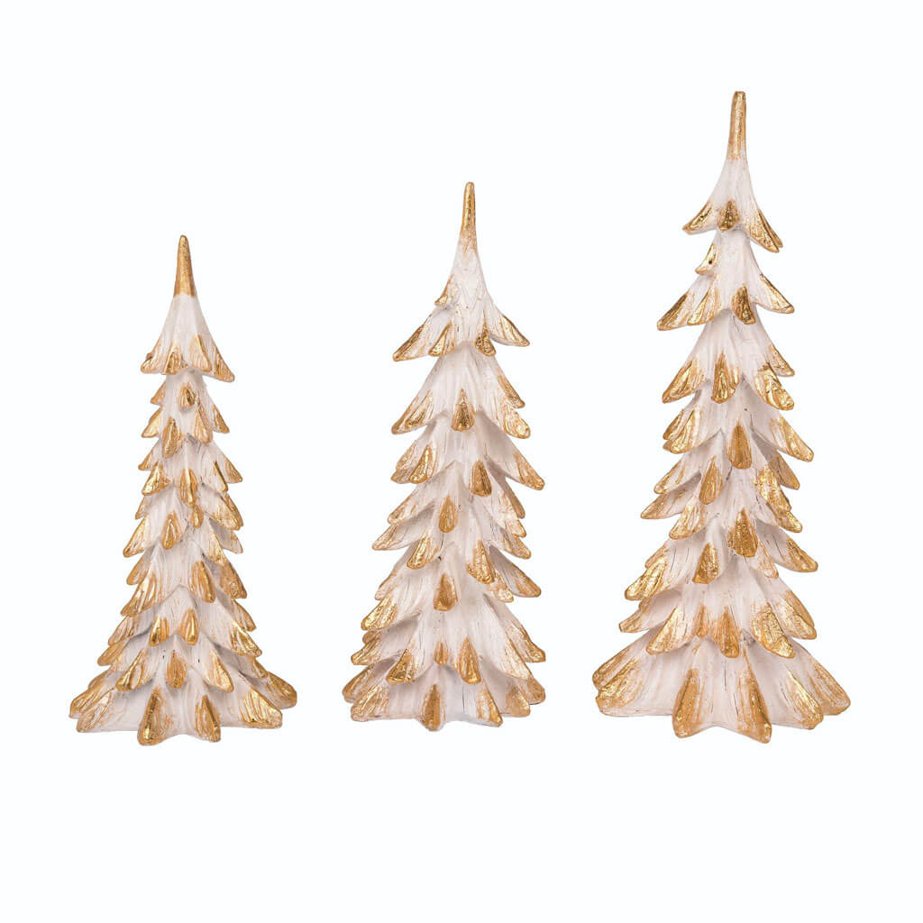 Resin Elegant Accent Trees Set of 3