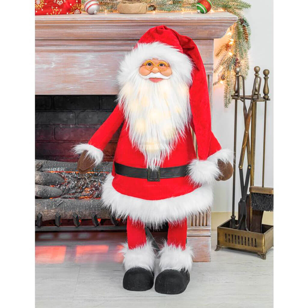 Handiworks Santa Bobble Stander with Light Up Beard