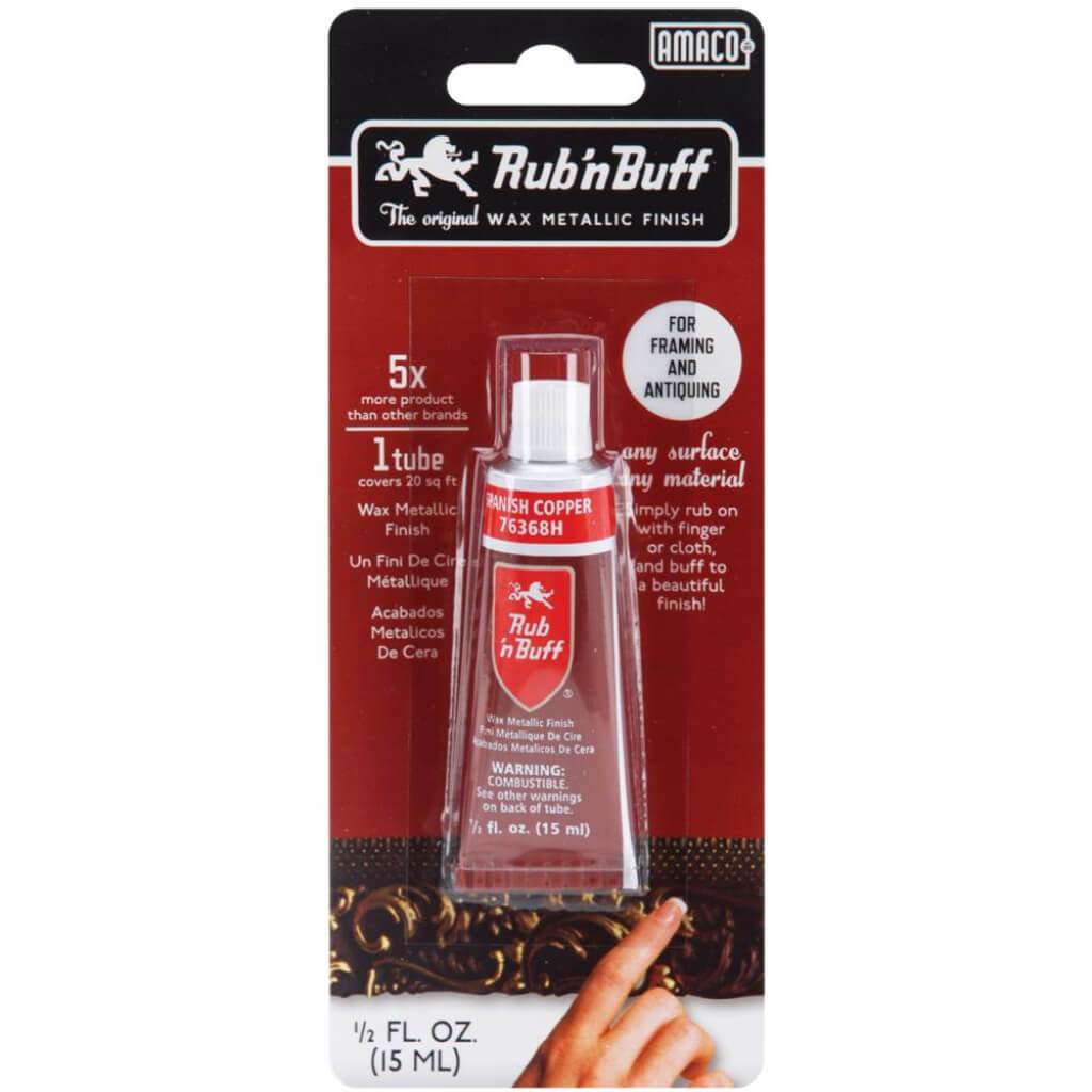 Rub 'n Buff Metallic Wax Finish .5oz