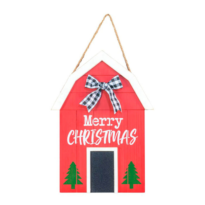 Christmas Bow Barn Sign