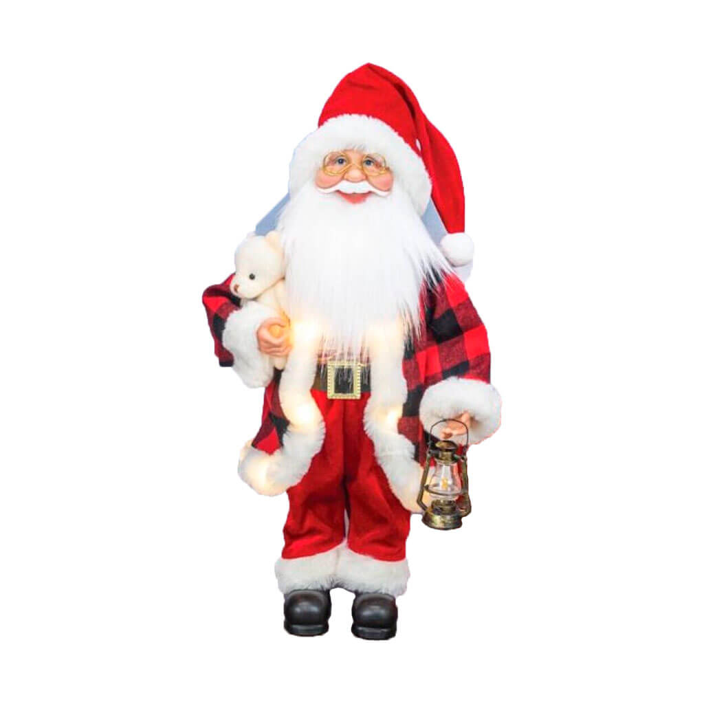 Classic Santa with Lights Bear and Lamp