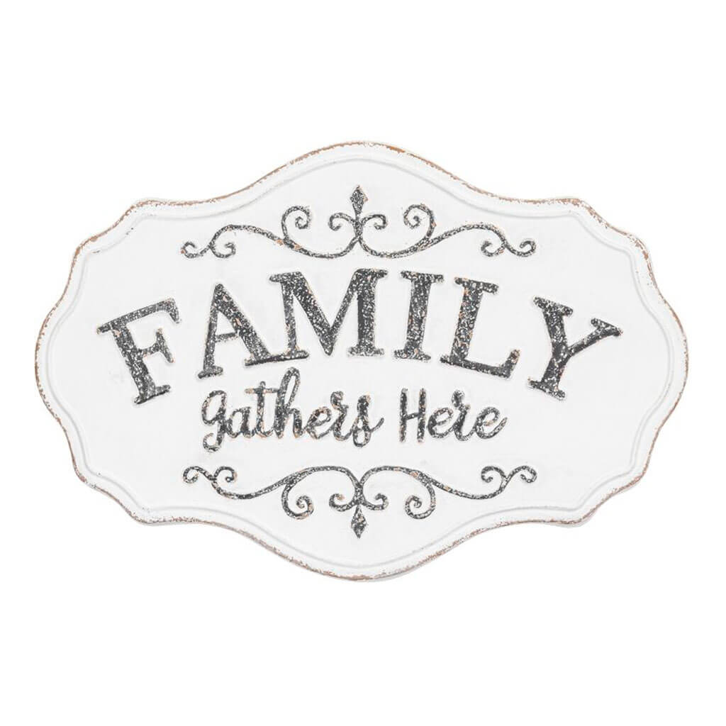 Family Gathers Here Wall Art
