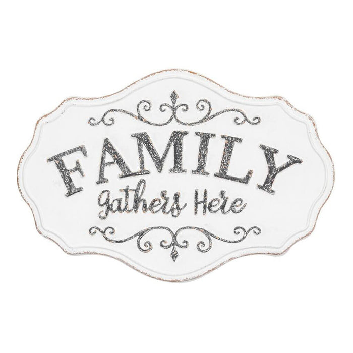 Family Gathers Here Wall Art