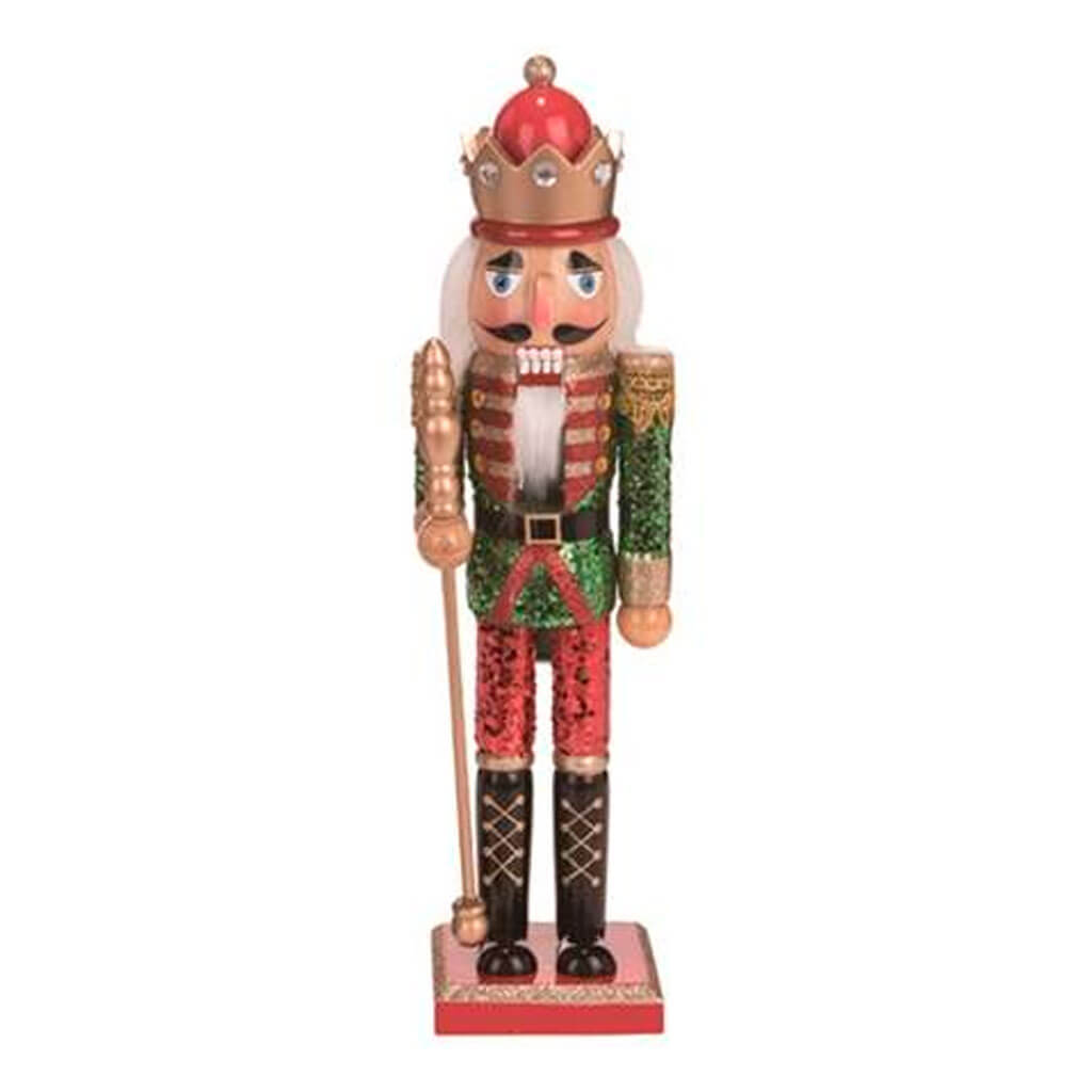 Wood Glitz Nutcracker King