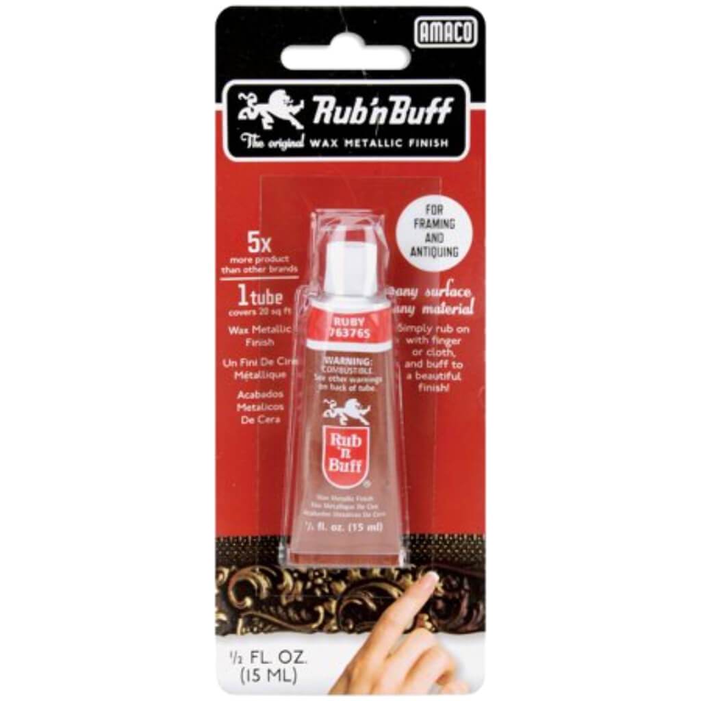 Rub 'n Buff Metallic Wax Finish .5oz