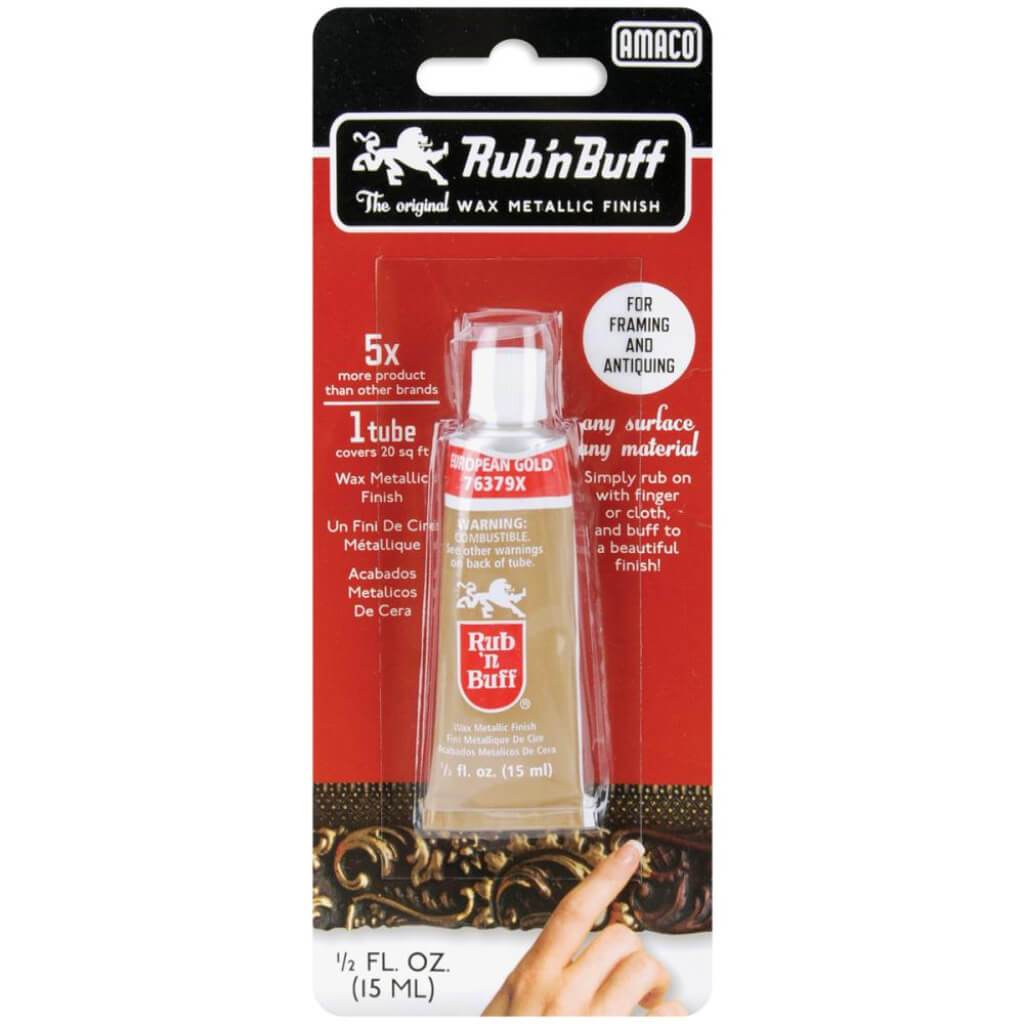 Rub 'n Buff Metallic Wax Finish .5oz