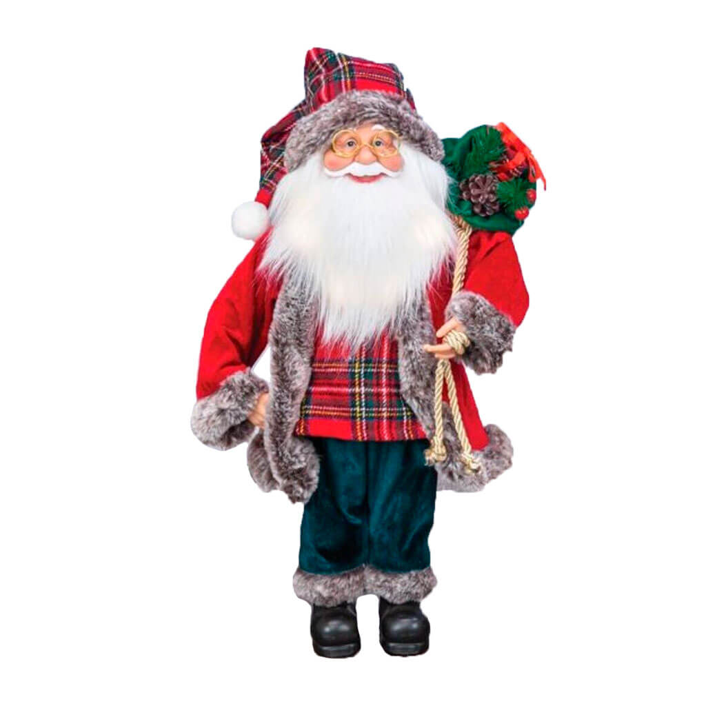 Classic Santa with Lights and Gift Bag