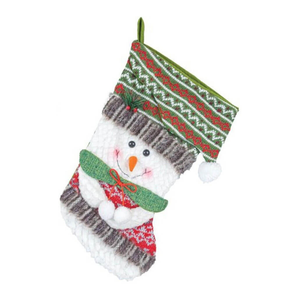 Snowball Small Stocking Green