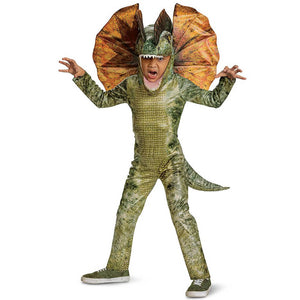 Dilophosaurus Deluxe Child Costume 3T To 4T, X-Small