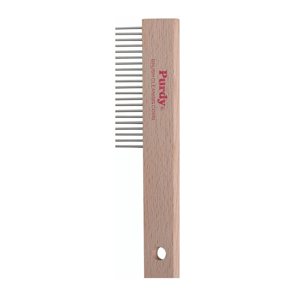 Brush  Comb Wood Handle, 7in