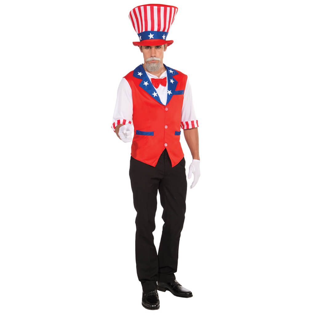 Uncle Sam Hat &amp; Shirt Standard Vest