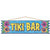 Luau Tiki Bar Plaque, 15in x 4in