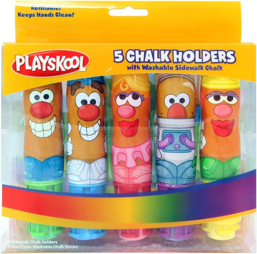 Mr. Potato Head 5-Pack Chalk Holders with Chalk