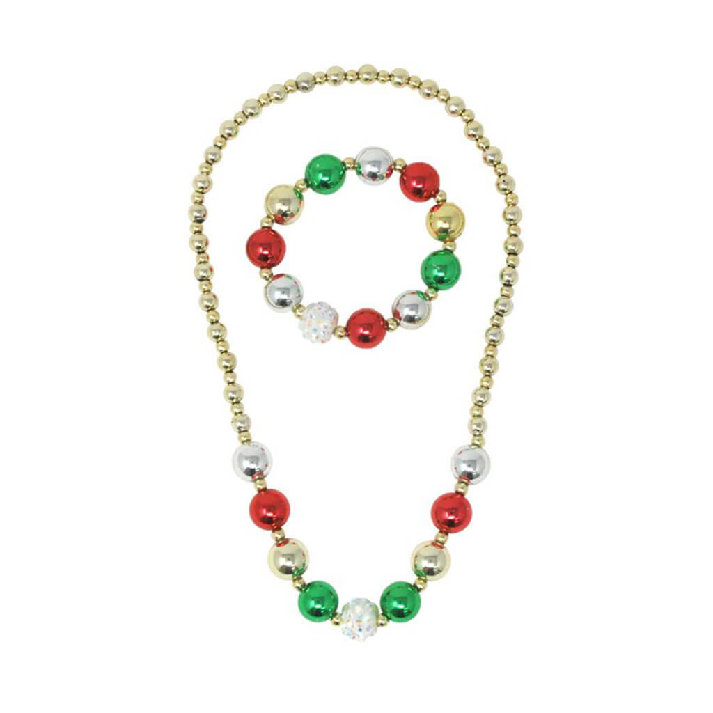 Festive Bauble Necklace &amp; Bracelet Set