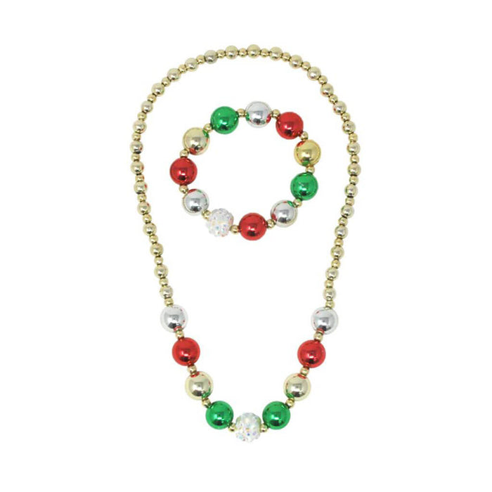 Festive Bauble Necklace & Bracelet Set