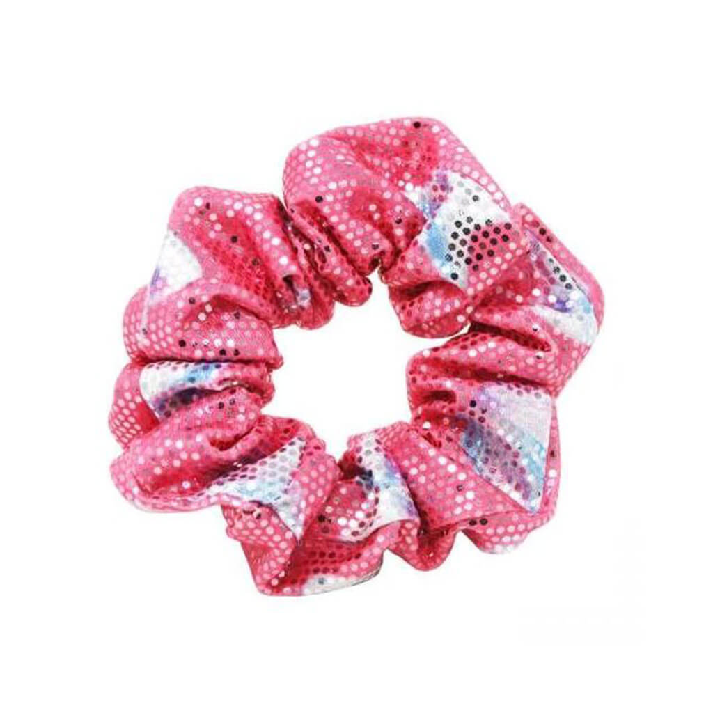 Raspberry Sparkle Hair Scrunchie