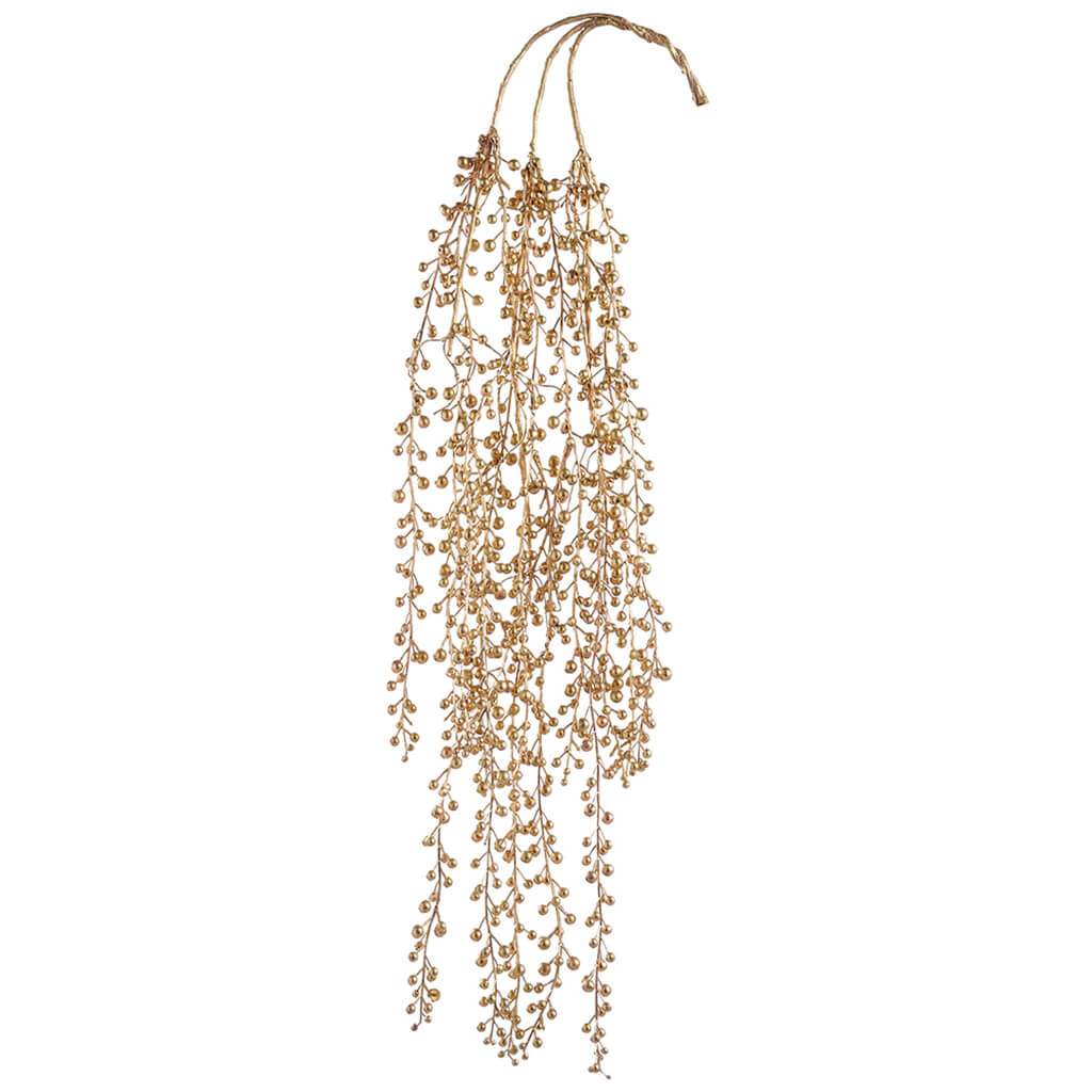 Metallic String of Pearl Hanging Spray, 34in