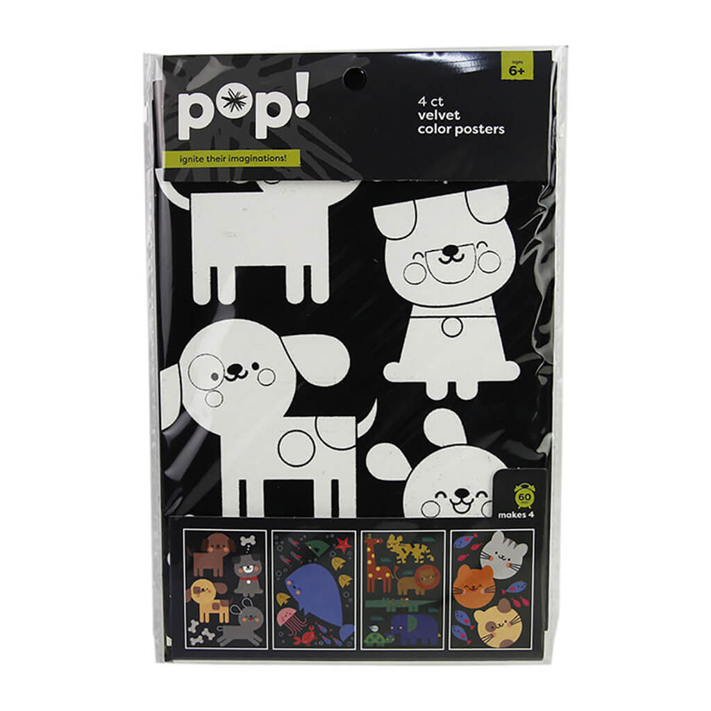 POP! Velvet 6x9 Poster Animal 4pcs