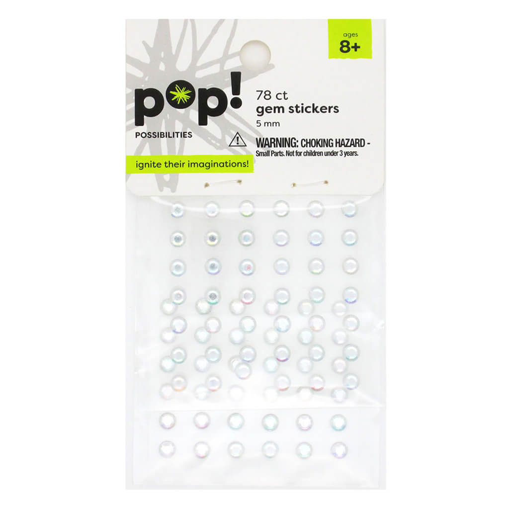 POP! Crystal AB Rhinestone Gem Stickers 5mm