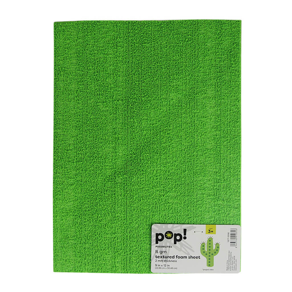 Textured Foam Sheet 9x12in Light Green 2mm