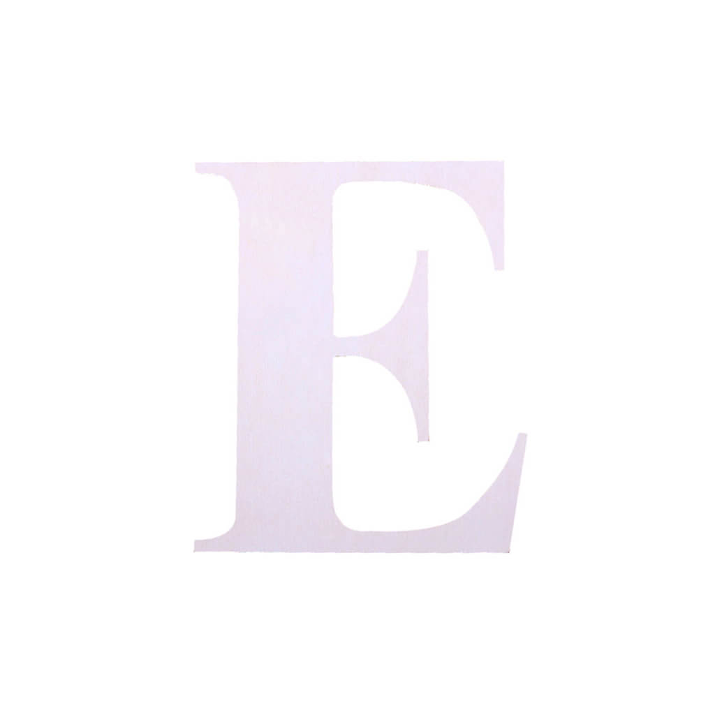 Wooden Upercase Serif 7in E