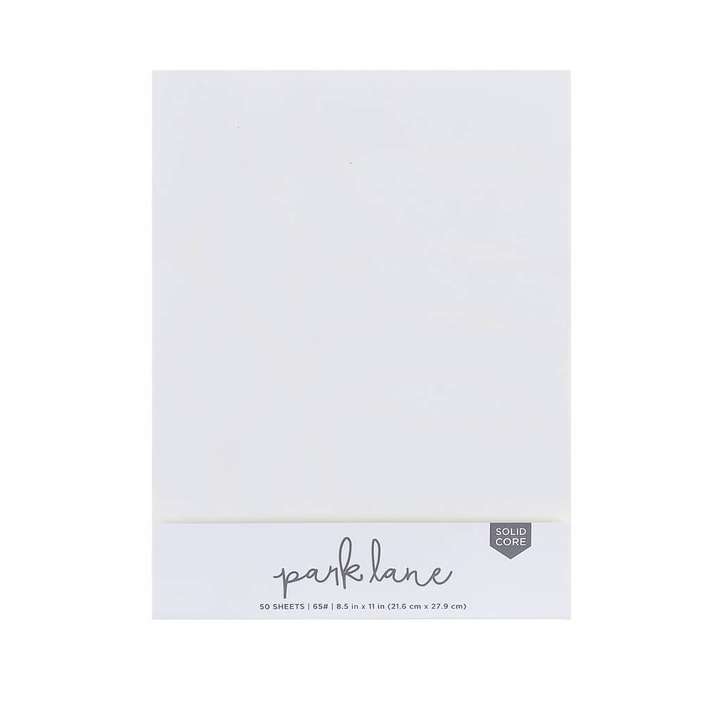 Solid Core Cardstock Papers Ivory 50pc, 8.5in x 11in