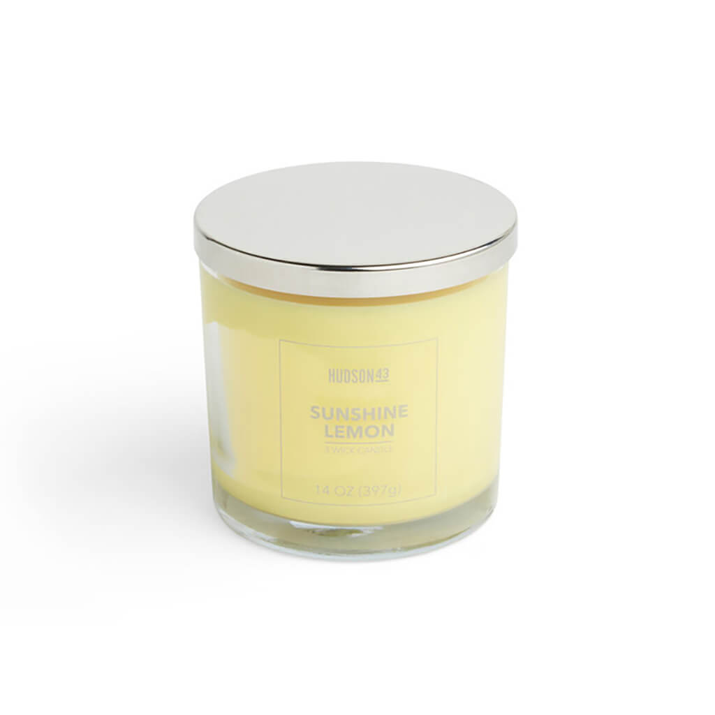 Sunshine Lemon Scented Jar Candle, 14oz