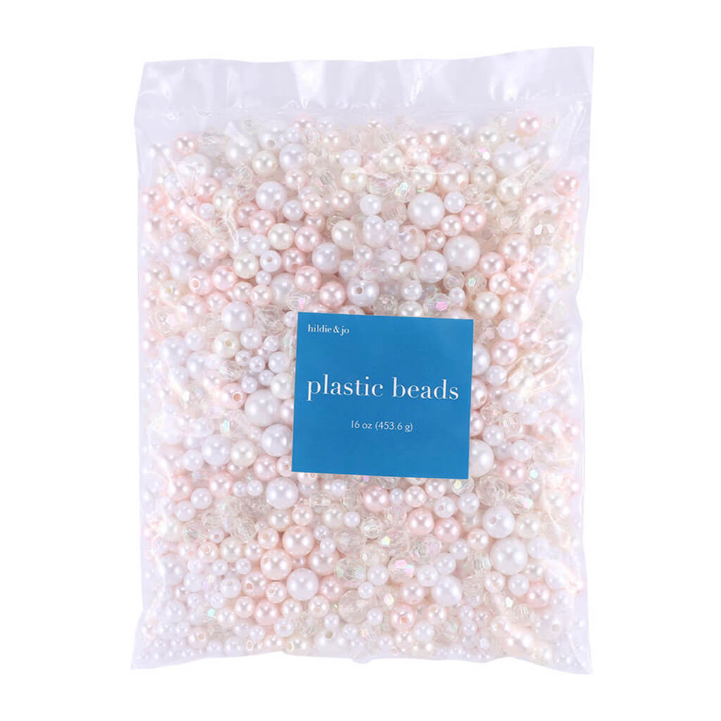 Pearl Beads Bag Blush &amp; Cream 16oz