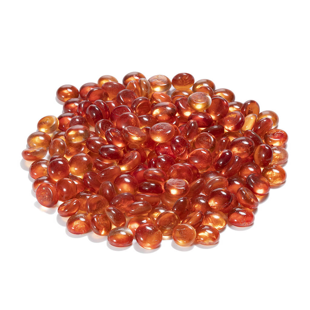 Orange Glass Gem Bowl Fillers 12oz