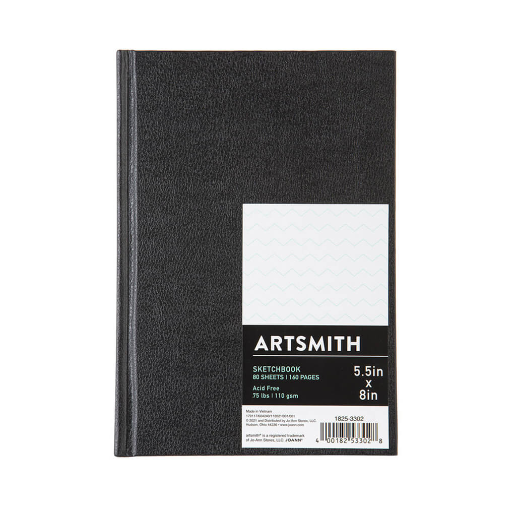 Sketchbook Hardbound 5.5in x 8in