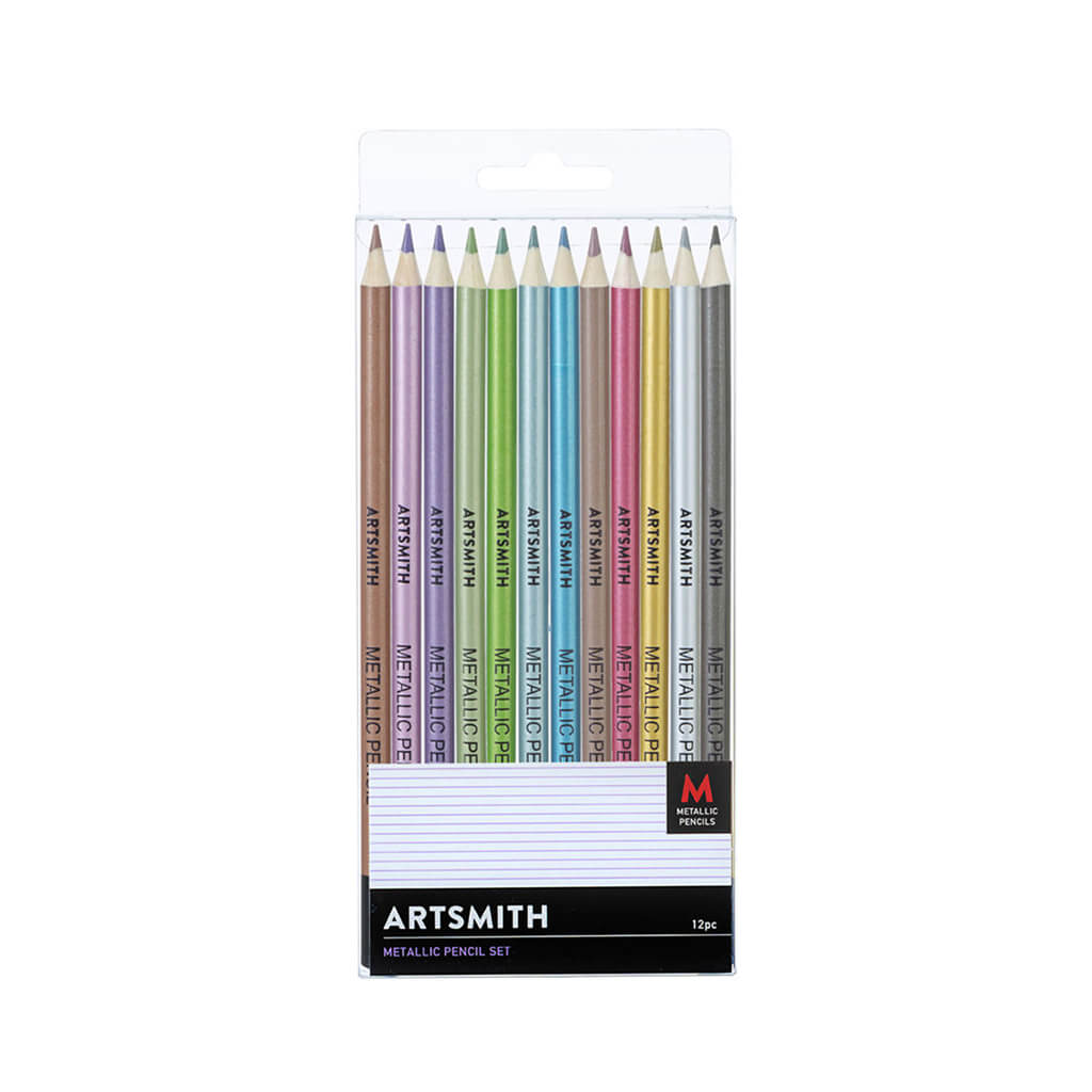 Artsmith Metallic Color Pencil Set of 12