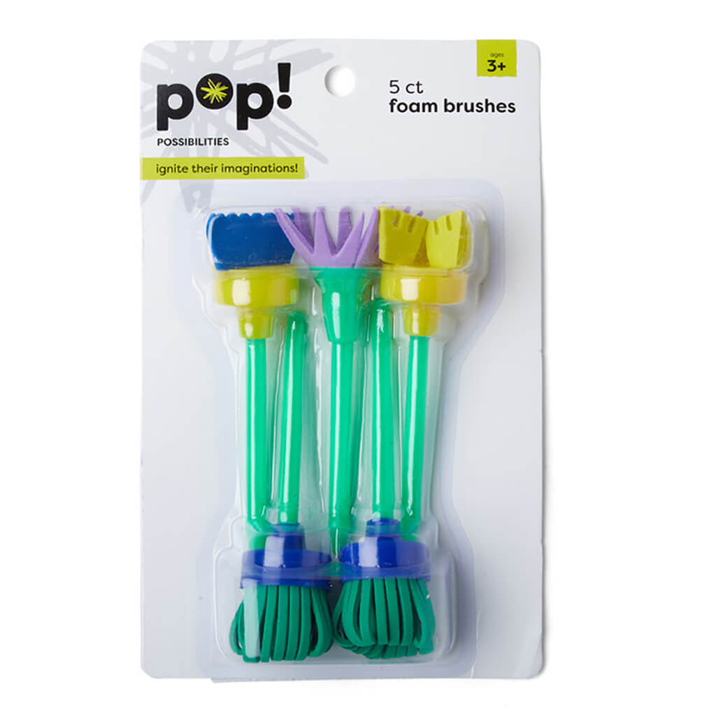 Foam Painting Brushes 5ct