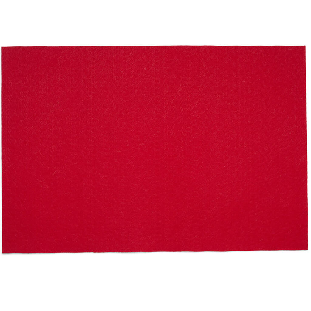 Felt Plus Premium Single Sheet 18in x12in, Red