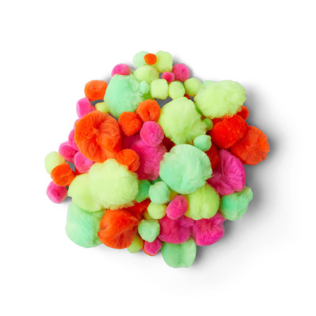 POP! Possibilities Assorted Pom Poms 100pk Neon
