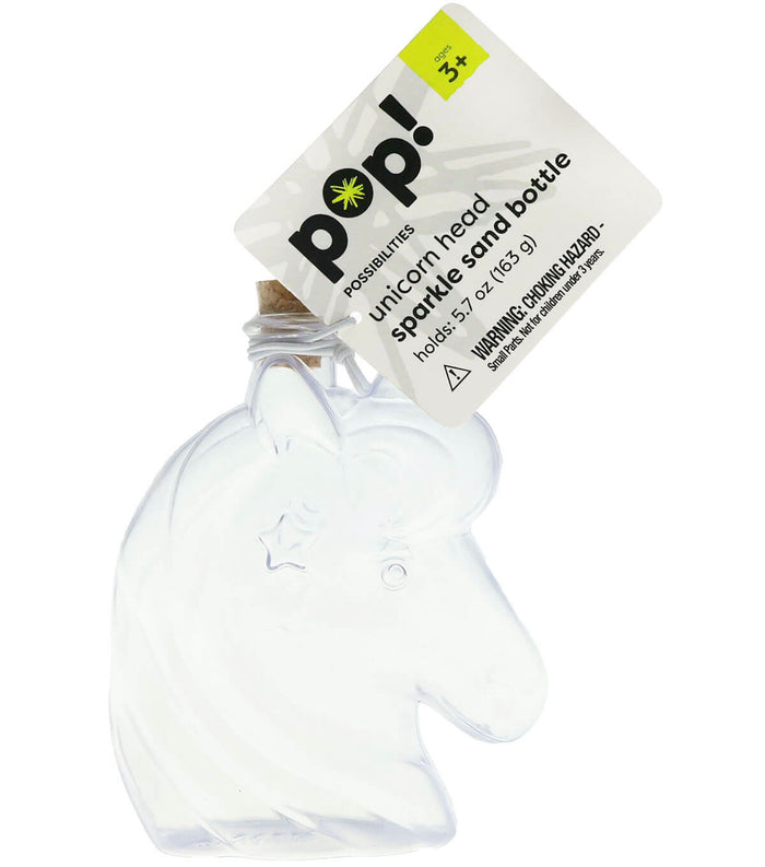 Sparkle Sand Bottle Unicorn Head