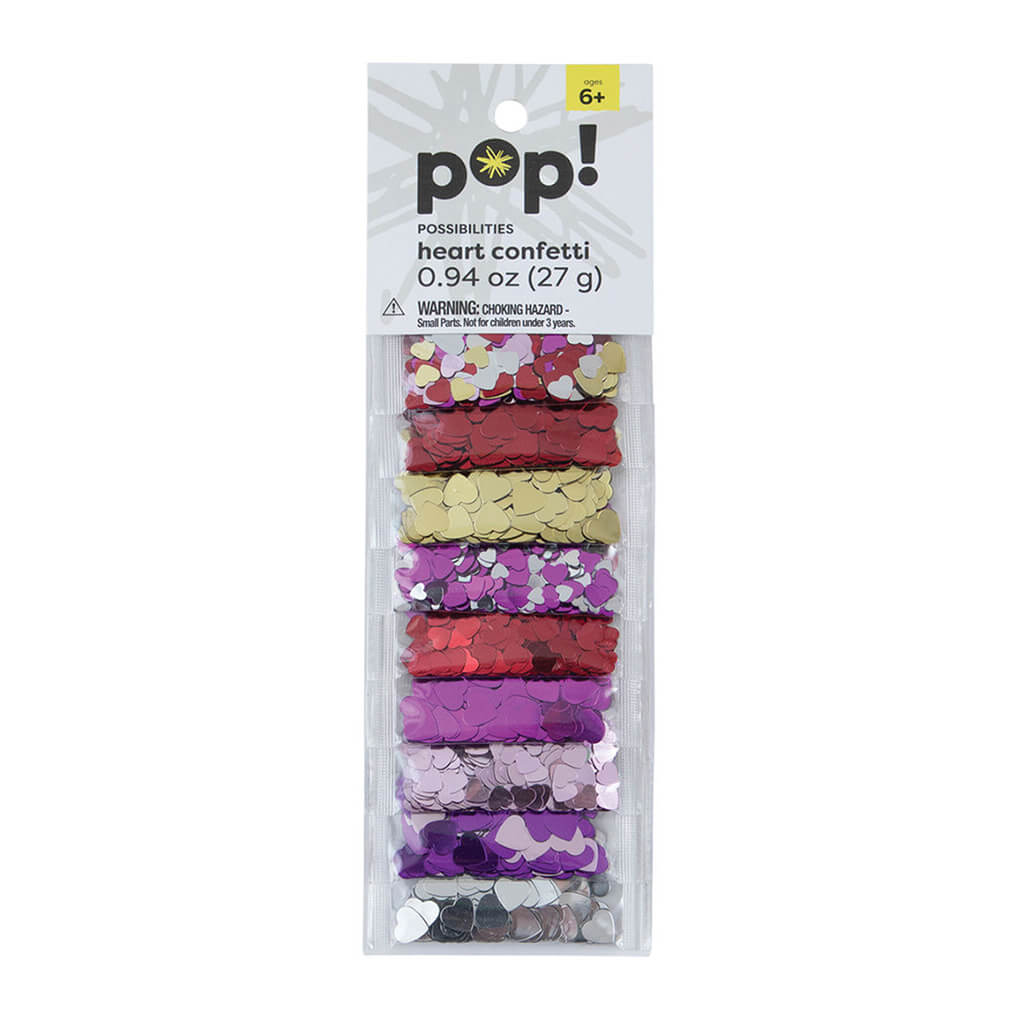 Confetti Pack Hearts 9pk, 27g