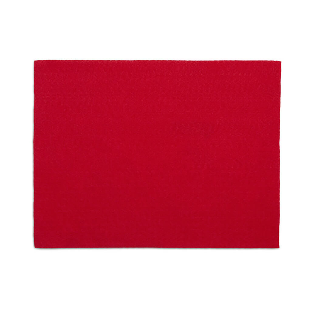 Felt Sheet 9in x 12in, Red