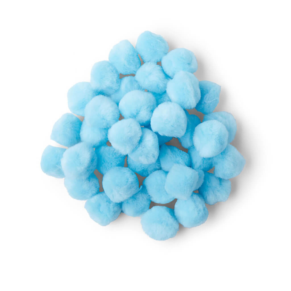 POP! Poms 1in 40pc Baby Blue