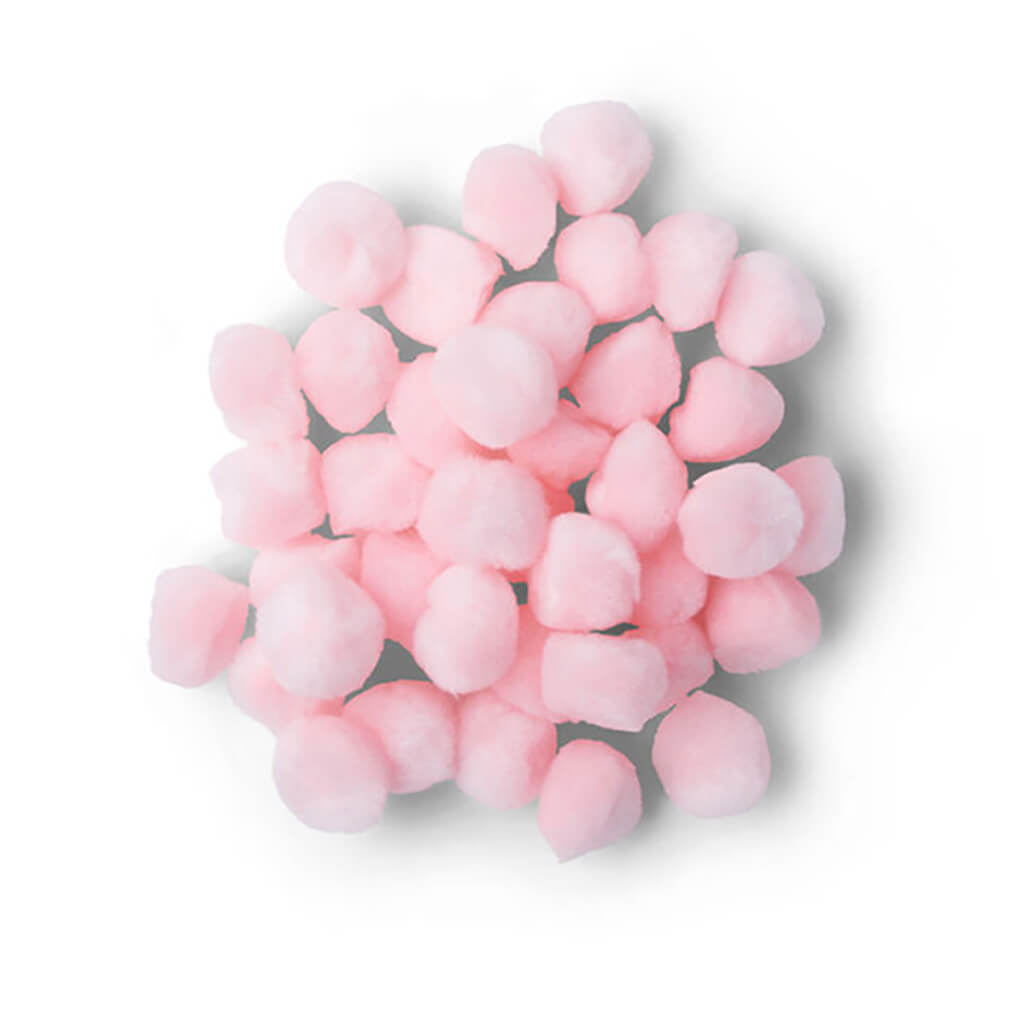 POP! Poms 1in 40pc Baby Pink