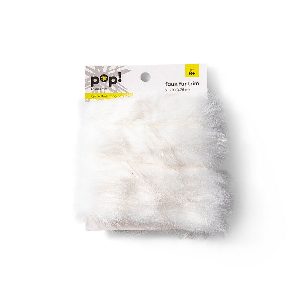 Faux Rope Fur White