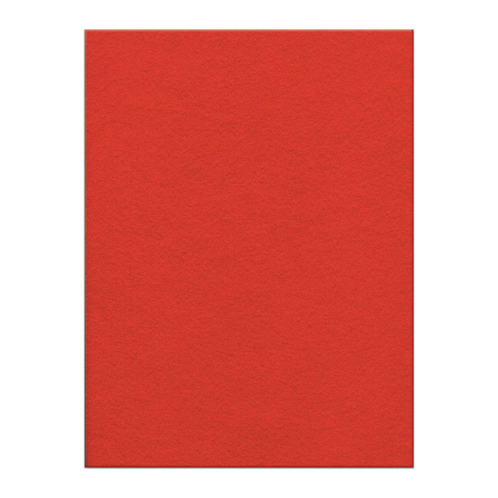 Felt Single Sheet 9in x 12in, Red