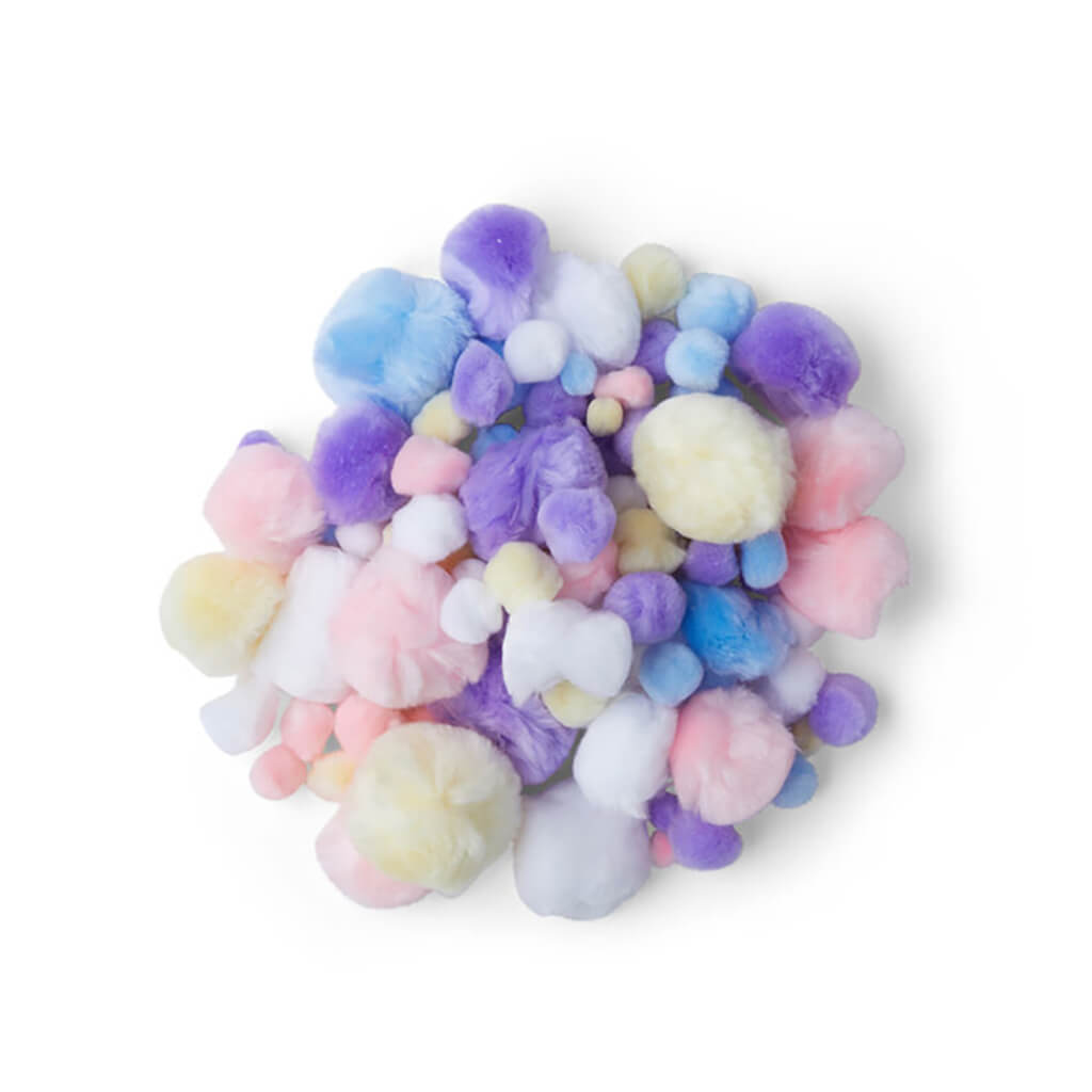 POP! Possibilities Assorted Pom Poms 100pk Pastel