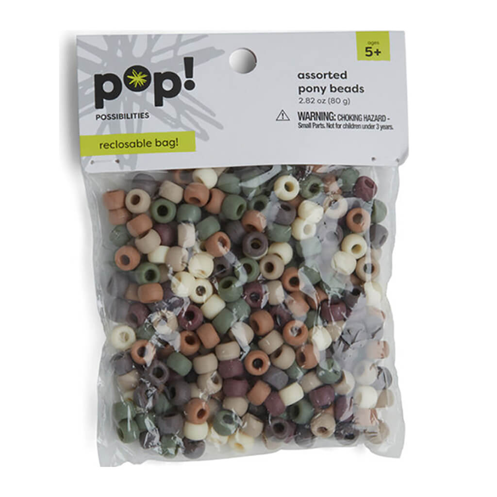 Pony Beads Camouflage 9mm, 80g