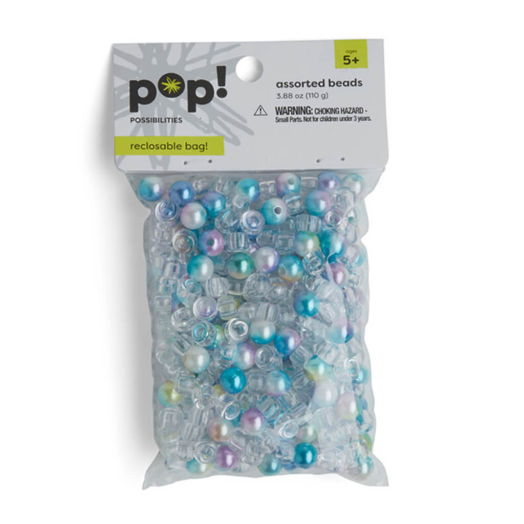 Assorted Round Metallic Beads, 3.88oz