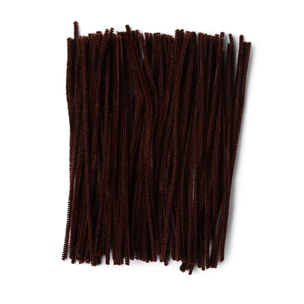 POP! Brown Assorted Chenille Stems 100pc 6mm