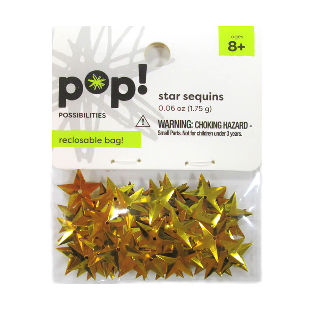 Sequin Star Gold